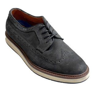 VINCE CAMUTO Shoes Elya Wingtip Derby Gray Suede Dress Oxford Mens Size 8 1/2M
